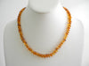 GENUINE BALTIC AMBER NECKLACE HONEY, POLISHED 12 gm 18" ALLUREGEM S1019