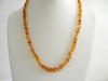 GENUINE BALTIC AMBER NECKLACE HONEY, 14-15 gm 21"  ALLUREGEM S1553