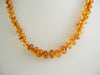 GENUINE BALTIC AMBER NECKLACE HONEY, 14-15 gm 21"  ALLUREGEM S1553