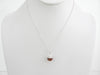 Natural Amber Pendant Necklace, 925 Sterling Silver  16"  ALLUREGEM S1134