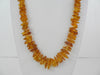 GENUINE BALTIC AMBER NECKLACE HONEY POLISHED CHIPS  61  gm 28"  ALLUREGEM S1748