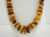 Large Polished Chips Baltic Amber Necklace 70-80 gm 16-23 mm 30"  ALLUREGEM S1571