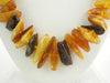 Large Polished Chips Baltic Amber Necklace 70-80 gm 16-23 mm 30"  ALLUREGEM S1571