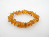 GENUINE  BALTIC AMBER CHIPS STRETCH BRACELET, POLISHED, HONEY 13-15 gm 8" ALLUREGEM  S1471