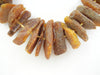 Large RAW Chips Baltic Amber Necklace HONEY 85 gm  27"  ALLUREGEM S1415