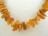 GENUINE BALTIC AMBER NECKLACE HONEY RAW CHIPS  44  gm 22"  ALLUREGEM S1740