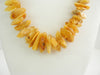 Large Polished Chips Baltic Amber Necklace Butter 26" 73 gm Alluregem S1380