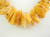 Large Polished Chips Baltic Amber Necklace Butter 26" 73 gm Alluregem S1380