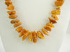 GENUINE BALTIC AMBER NECKLACE HONEY POLISHED CHIPS  43  gm 14-20 mm 27"  ALLUREGEM S1733