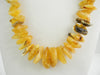 GENUINE BALTIC AMBER  NECKLACE CHIPS POLISHED MULTI-COLOR  72 gm 27 " ALLUREGEM S1243