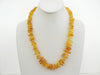 GENUINE BALTIC AMBER  Polished CHIPS  Necklace 29-33 gm , BUTTER 22 " Alluregem S1516