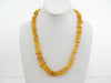 GENUINE BALTIC AMBER NECKLACE POLISHED LT HONEY  CHIPS  28  gm 22"  ALLUREGEM S1817