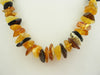 BALTIC AMBER CHIPS NECKLACE,POLISHED MULTI-COLOR 30-32 gm 22 " Alluregem S1550