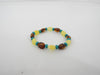 GENUINE BALTIC AMBER BEADS & TURQUOISE BRACELET MULTI-COLORED  6.5 gm  6.5 "  ALLUREGEM S1766