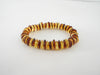 GENUINE BALTIC AMBER BRACELET MULTI-COLOR RONDELLE  4.7 gm 6.5"  ALLUREGEM S1500