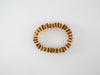 GENUINE BALTIC AMBER BRACELET MULTI-COLOR RONDELLE  4.7 gm 6.5"  ALLUREGEM S1500