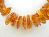 GENUINE BALTIC AMBER  NECKLACE, CHIPS,POLISHED  HONEY 27-31 gm 21 " ALLUREGEM S1490