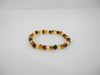 GENUINE BALTIC AMBER BEAD BRACELET, MULTI-COLOR,  5-8 mm 4.2 gm 6.5" ALLUREGEM S1720