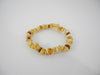 GENUINE BALTIC AMBER CHIPS STRETCH BRACELET RAW MULTI-COLORED   6.2 gm  7.5 "  ALLUREGEM S1764