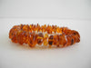 GENUINE BALTIC AMBER BRACELET  SMALL, CHIPS, POLISHED  13.6 gm  HONEY 6.5 " ALLUREGEM S1324