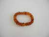 GENUINE BALTIC AMBER BRACELET  SMALL, CHIPS, POLISHED  13.6 gm  HONEY 6.5 " ALLUREGEM S1324