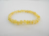 GENUINE BALTIC AMBER STRETCH BRACELET 5 gm, BUTTER  7.5"  ALLUREGEM  S1540