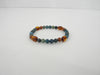 GENUINE BALTIC AMBER,APATITE & GOLDSTONE STRETCH BRACELET 11 gm 7.5 "  ALLUREGEM S1685