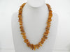 NATURAL BALTIC AMBER CHIPS NECKLACE POLISHED LT HONEY 50 gm 22 " ALLUREGEM S1682