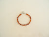 Natural Baltic Amber Bracelet, 925 Sterling Silver, 6 gm 5-6  mm, 7.5"  ALLUREGEM  S1693