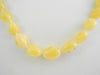 GENUINE BALTIC AMBER NECKLACE BUTTER-WHITE, POLISHED 15 gm 22" ALLUREGEM S1779