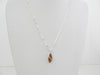 Baltic Amber Pendant Necklace, 925 Sterling Silver, 20" ALLUREGEM  S1067