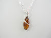 Baltic Amber Pendant Necklace, 925 Sterling Silver, 20" ALLUREGEM  S1067