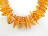 Large POLISHED Chips Baltic Amber Necklace LT HONEY 53 gm 29 "  ALLUREGEM S1417