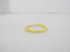 GENUINE BALTIC AMBER BEADS STRETCH BRACELET POLISHED BUTTER 8.1 gm  7 .5"  ALLUREGEM S1787