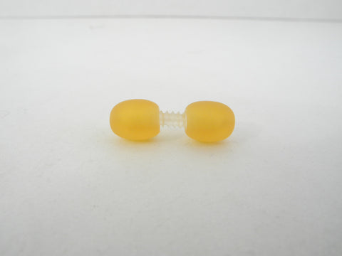 Screw Clasp for Amber Necklaces, 100 PIECES  Matte Honey S1179