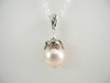 925 Sterling Silver Freshwater Pearl Pendant Necklace 10 gm 13.5 mm 20 " Alluregem S1704