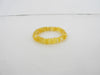 GENUINE BALTIC AMBER BEAD BRACELET, BUTTER-WHITE,  8-9 mm 11.7 gm 7.5" ALLUREGEM S1721