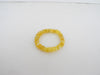 GENUINE BALTIC AMBER BEAD BRACELET, BUTTER-WHITE,  8-9 mm 11.7 gm 7.5" ALLUREGEM S1721