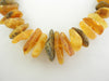 GENUINE  Baltic Amber RAW CHIPS Necklace 40-50 gm 11-19 mm 22"  ALLUREGEM S1572
