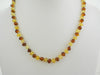 GENUINE BALTIC AMBER NECKLACE MULTI-COLORED POLISHED 12 gm 19" ALLUREGEM S1827