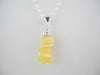 Natural Baltic Amber Pendant Necklace, Butter 20 " ALLUREGEM S1405