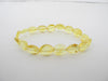 GENUINE BALTIC AMBER BRACELET 6  gm  LEMON  CHUBBY OVAL  7.5 " ALLUREGEM S1830