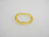 NATURAL BALTIC AMBER BRACELET ROUNDED LEMON 9-10 gm 7.5"  ALLUREGEM  S1570