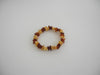 GENUINE BALTIC AMBER BEAD BRACELET, MULTI-COLOR, CHIPS  5-11 mm 13 gm 8" ALLUREGEM S1722