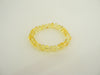 GENUINE BALTIC AMBER STRETCH BRACELET,CHUBBY ROUND LEMON 8"  ALLUREGEM  S1453