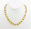 GENUINE BALTIC AMBER NECKLACE, MULTI-COLOR 10-12 gm 6-7 mm 18" ALLUREGEM S1532