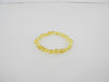 BALTIC AMBER STRETCH BRACELET LEMON, OVAL 5-6 gm  8-9 mm 8 " ALLUREGEM S1127