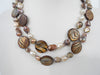 MOTHER OF PEARL & FRESHWATER PEARL NECKLACE 85 gm 36"  ALLUREGEM S1108