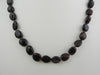 GENUINE BALTIC AMBER NECKLACE 9  gm  DARK CHERRY CHUBBY OVAL  18 " ALLUREGEM S1829