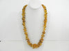 GENUINE BALTIC AMBER NECKLACE RAW HONEY CHIPS 90  gm 28"  ALLUREGEM S1754